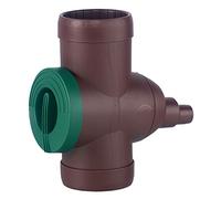 GARANTIA Collecteur d'eau de pluie Inox DN 68-100, marron incl. une cartouche de filtration