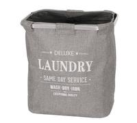 Collecteur de linge HWC-C34, Laundry Bac à linge Bac à linge avec filet, 1 compartiment 56x49x30cm 82l gris