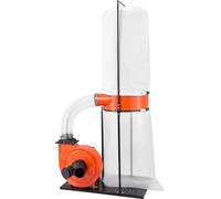 Collecteur de poussière, collecteurs de poussière à cône vortex de 1200 CFM et 2,5 microns, système de collecte de sciure de bois de 2,0 HP avec sac collecteur de poussière de 132,5 L et sac filtrant