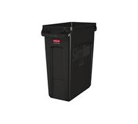 Collecteur de Recyclage Slim Jim Noir 60 L Rubbermaid