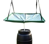 Collecteur d'eau de pluie avec tuyau, récupérateur d'eau de pluie portable avec tuyau de 1 mètre, bâche de raccord de drainage de toit réutilisable, système de récolte d'eau de pluie portable pour