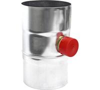 Collecteur d'eau de pluie gouttière - NW 87 zinc - Dimension nominale - Avec arrêt de trop-plein - Pour jardin