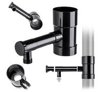 Collecteur d'eau de pluie KADAX avec valve 90mm, Graphite