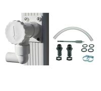 Collecteur d'eau de Pluie pour Conduits Rectangulaires 60x80 mm + Kit Raccord 2 Réserves