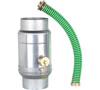 Collecteur d'eau de pluie pour gouttières et descentes, avec kit de raccordement par tuyau, DN100 (diamètre intérieur du tuyau : 100 mm)