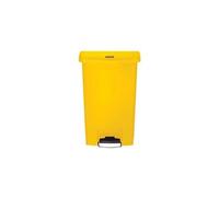 Collecteur déchets à pédale Slim Jim 50 litres - Jaune
