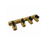 Collecteur mâle / femelle 20x27 - 4 sorties M 15x21 avec vannes