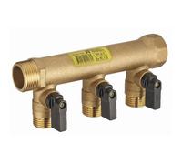 Collecteur Mf 3/4 - 3 Départs M 1/2 Avec Vannes Monobloc Vrac étiqueté