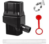 Collecteur Récupérateur Eau de Pluie, Kit Recuperateur d Eau de Pluie pour Gouttière Rectangulaire, Recuperateur d Eau de Pluie,