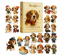 Collection de chiens - Assortiment de figurines de Noël pour animaux de compagnie - Souvenir d'hiver 2025 - Charmant accessoire de cheminée pour le mur de la maison - Activité familiale