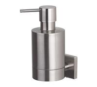 Spirella Distributeur de savon à fixer NYO Gris – Acier inoxydable chromé 6,5 x 9,5 x 15