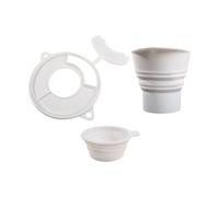 Collection pratique d ' outils de cuisson en Silicone, avec couvercle antiéclaboussures, Long entonnoir et bol de mesure, ensemble d ' outils de cuisson de cuisine