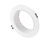 Collerette Downlight Conique Encastrable Orientable Pour Ampoule Led Gu10 Ar111 Coupe Ø135 Mm Blanc