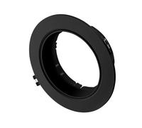 Collerette Downlight Conique Encastrable Orientable Pour Ampoule Led Gu10 Ar111 Coupe Ø135 Mm Noir