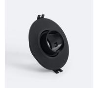 Collerette Downlight Conique Orientable Faible Ugr Pour Ampoule Led Gu10 / Gu5.3 Coupe Ø75 Mm Suefix Noir