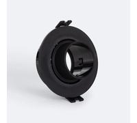 Collerette Downlight Conique Orientable Faible Ugr Pour Ampoule Led Gu10 / Gu5.3 Coupe Ø75 Mm Suefix Noir