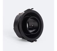 Collerette Downlight Conique Orientable Faible Ugr Pour Ampoule Led Gu10 / Gu5.3 Coupe Ø75 Mm Suefix Noir