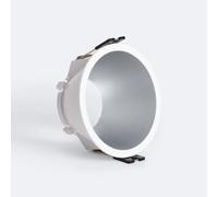 Collerette Downlight Conique Reflect Pour Ampoule Led Gu10/Gu5.3 Coupe Ø 85mm Blanc - Argent