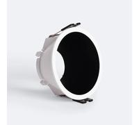 Collerette Downlight Conique Reflect Pour Ampoule Led Gu10/Gu5.3 Coupe Ø 85mm Blanc / Noir