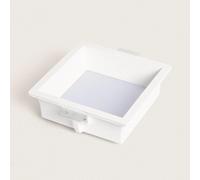 Collerette Downlight Led Intégration Plâtre/Pladur Carrée 18w Coupe 283x283 Mm Ugr17 2700k Blanc Chaud