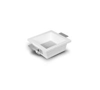 Collerette Downlight Led Intégration Plâtre/Pladur Carrée 9w Coupe 183x183 Mm Ugr17 2700k Blanc Chaud