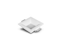 Collerette Downlight Led Intégration Plâtre/Pladur Carrée 9w Coupe 223x223 Mm Ugr17 2700k Blanc Chaud