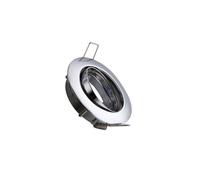 Collerette Downlight Ronde Orientable Pour Ampoule Gu10/Gu5.3 Coupe Ø 72mm Chromé