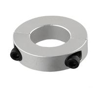 Collier d'arbre à clipser en deux pièces en aluminium pour montage d'équipements industriels de 6 mm à 40 mm ID noir oxyde huilé DIN 912 vis à capuchon (32 mm)
