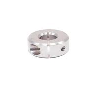 Collier d'arbre en aluminium, 1 pièce, anneau de serrage fendu avec vis de réglage for le positionnement de l'entretoise(10-30-10)