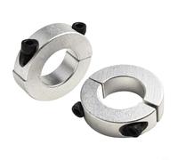 Collier d'arbre en deux parties 20 mm pour équipement d'automatisation | 20 mm de diamètre intérieur, 40 mm de diamètre extérieur, 15 mm de largeur, pour vis à capuchon M6, haute résistance à la