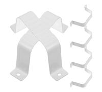 Collier de Canalisation en Alliage D’aluminium à Deux Trous pour Villas | Blanc, Usage Extérieur, Installation Facile, Stabilité Élevée, Limite la Déformation, Format à Fente