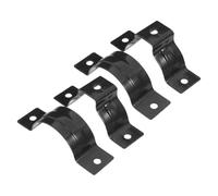 Collier de Fixation en Alliage D'aluminium 2 Pièces pour Gouttière | Support Mural pour Tube Rond 3 Pouces, Usage Extérieur Pluie et Drainage, Lot