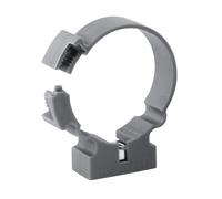 Collier de fixation monobloc PVC 32mm gris Fitt, lot de 10