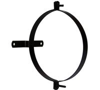 Collier de fixation pour conduit de cheminée, émaillé, avec support, 120 mm, lot de 2