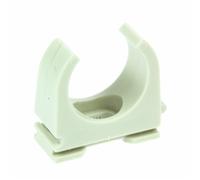 Collier de fixation pour tubes - plastique gris - tube de 25 mm - OPDZ DON QUICHOTTE