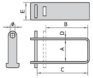 Collier de grille 60x156mm – VIRO - VIR677
