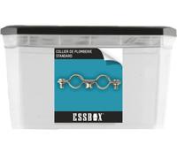 Collier de plomberie ESSBOX SCELL-IT Double standard Ø14 mm, Ø7 mm x 150 mm, Boite de 50, EX-93211114, Plots hexagonaux, Couvercles amovibles, Boîtes empilable