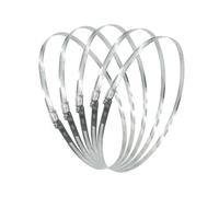 Collier de serrage 350mm pour systèmes irrigation, lot de 5 en inox | Adapt\0 s aux tuyaux d'arrosage, syst\0\0mes d'irrigation, durites automobiles et conduits industriels de grand diam\0\0tre.