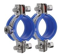Collier de Serrage 38 à 40 MM pour Tube en Acier Inoxydable 2 pièces, | Pince de Fixation Patin Protecteur, Pose Facile, pour PVC et Tuyaux en Réparation Plomberie