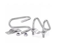 Collier de serrage à double boulon en U, Collier de serrage double en forme U acier inoxydable 304, argent, plusieurs tailles(M660x25mm(1set))