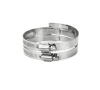 Collier de serrage à vis sans fin, clip tuyau en acier inoxydable 304 | Colliers réglables 8-100 mm, lot de 2 (plomberie/auto)(40-63mm-2pcs)