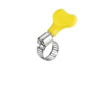 Collier de serrage à vis sans fin, collier de serrage réglable en acier inoxydable avec poignée en plastique for fixer le tuyau(12pcs 10-16mm)