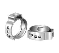 collier de serrage, Assortiment de 50 colliers serrage à oreille unique en acier(10.1 11.8 mm)