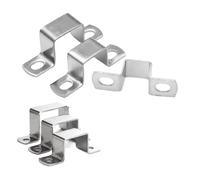 Collier de serrage carré, collier de serrage for sangle de selle, argent, en forme de M, carré et rectangulaire, en forme de U, plusieurs tailles(45x45)
