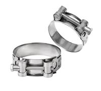 Collier De Serrage Colliers de serrage à boulons robustes en acier inoxydable 304, 1 pièce, collier hexagonal réglable large bande for la plomberie automobile Pour plomberie automobile(20-22mm)