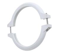 Collier de Serrage du Filtre à Sable pour Piscine, Anneau Blanc ABS | Fixation à Boulon, Structure à Pince Fendue Renforcée, Collerette de Réservoir et Vanne Multiport