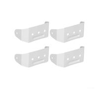 Collier de serrage en aluminium 2 x 3 pouces pour tuyau de descente en | Antirouille pour l'aluminium, ajustement précis de 5 x 7,6 cm, pour une fixation murale idéale, pour laqué blanc (4 pièces)