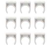 Collier de Serrage en Pvc en U pour Tuyau Fin, Blanc | Léger et Résistant à Corrosion, Facile à Utiliser Transporter, pour Tube Souple et Gaine Mince