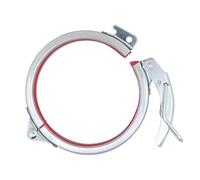Collier De Serrage for Conduit Galvanisé À Dégagement Rapide, Anneau De Serrage Rond Réglable for Tubes De 100 À 300mm, 1 Pièce(125mm)