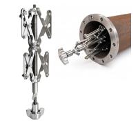Collier de serrage interne en acier inoxydable pour tuyauterie | 40-80mm/80-170mm/120-240mm - Outil d'alignement bride-tuyau et de centrage réglable pour travaux de soudage(80-170mm)
